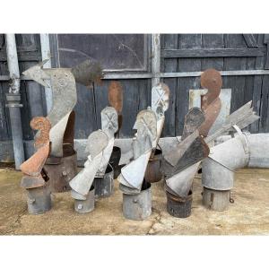 Set Of Zinc Weather Vanes.