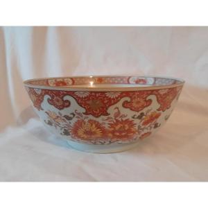 Kangxi Or Qianlong Period Punch Bowl In Company India Porcelain XVIII 18th Century