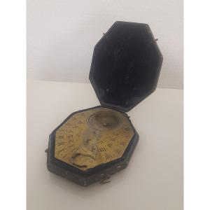 Large Sundial Compass Signed Le Maire XVIII 18th Century Scientific Period Instrument