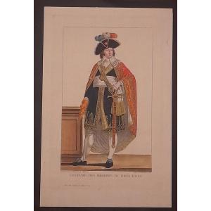 Engraving Print Costume Of The Members Of The Directory Etching End Of 18th 18th Century