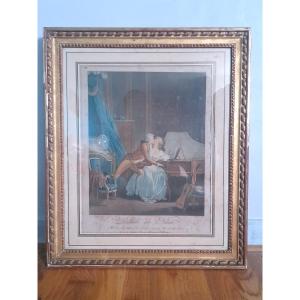 Antique Frame From The Louis XVI Period, Gilded With 18th Century Leaf, 18th Century 