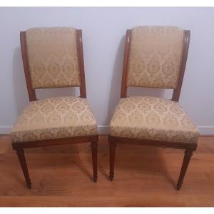 Pair Of Empire Period Mahogany Chairs