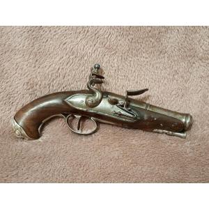 Flintlock Navy Pistol, Militaria, Antique Weapon, 18th Century