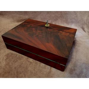 Restoration Period Mahogany Writing Case, 19th-19th Century