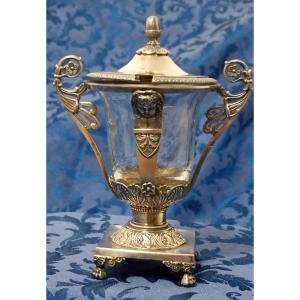 Solid Silver Mustard Pot From The Restoration Period 