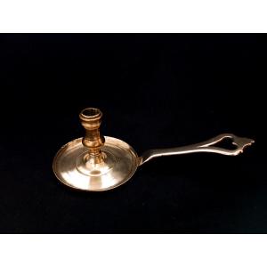 Brass Hand Candlestick 18th Century XVIII Period