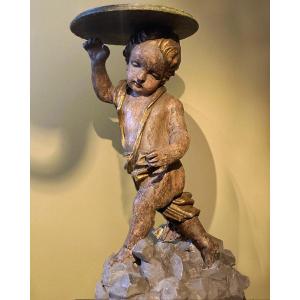 Sellette En Bois Sculpté 