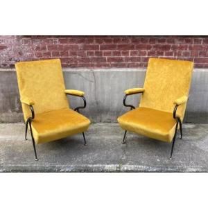 Pair Of Armchairs Years 50-60