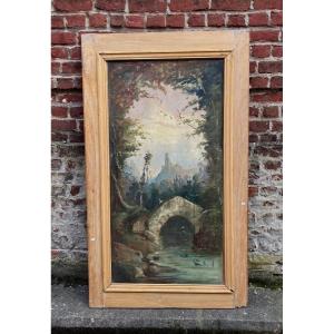 Boiserie Panel With Painted Decor