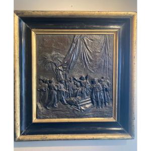 Embossed Copper Plate - 19th Century