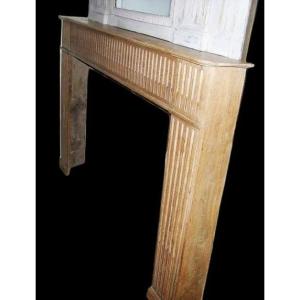  Period Louis XVI Oak Fireplace