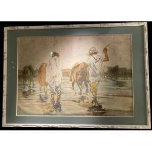 Malagasy Watercolor Painting