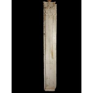 Pair Of 18th Century Carved Wood Pilasters