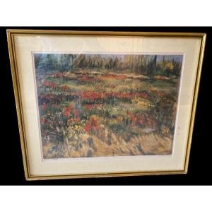 Pastel Signed Pierre Chartron