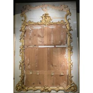 Regency Trumeau In Gilded Wood