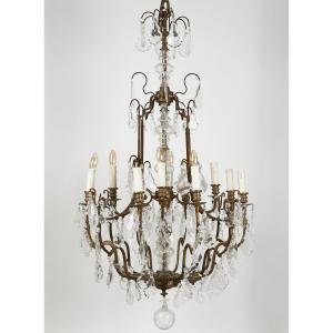 Pair Of Louis XV Cage Chandeliers