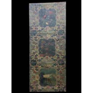 Set Of Six Woodwork Canvases