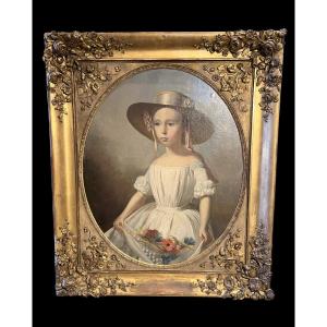 Romantic Portrait Of A Young Girl