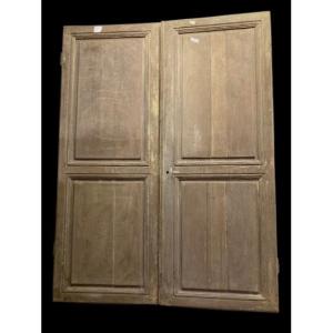 Pair Of Single-sided Louis XVI Style Cupboard Doors