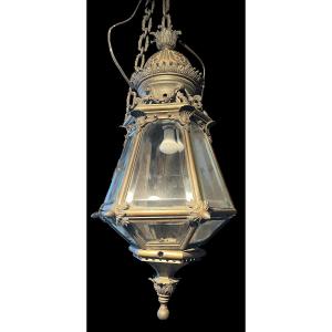 Lantern With Beveled Glass