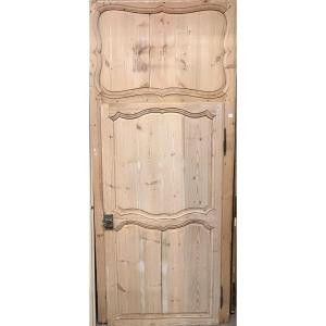 Louis XV Style Door With Frame And Transom