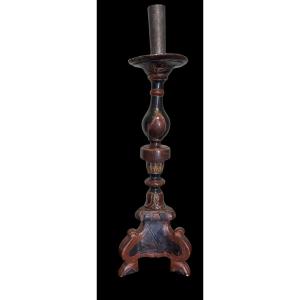 Wooden Candlestick