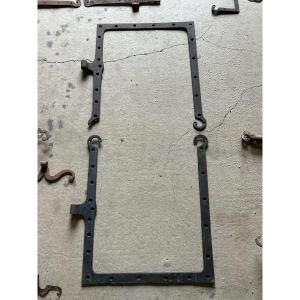 Ironwork 18th Century - Double Frame Hinges For Wooden Door