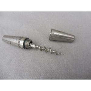 Roundlet Type Travel Corkscrew 6.8cm Early 20th Century Lund's English Patent Perfected