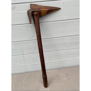 "bird's Beak" Type Club, Cagou Kagou Kanak People, New Caledonia 19th Century 65 Cm 
