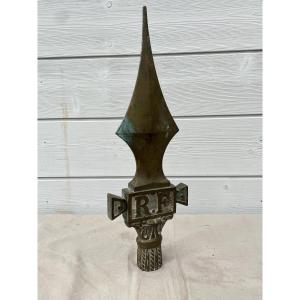 Bronze Flag Spike Mod 1848 2nd Republic Presidency Louis-napoleon Bonaparte