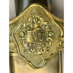 Hunting Dagger Hunting With Hounds Second Empire Napoleon III France XIXth Coat Of Arms 
