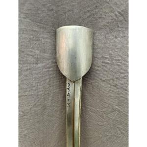 Edouard-marcel Sandoz (1881-1971) Silvered Bronze Letter Opener/paper Knife, Barbedienne, 22.5 Cm 