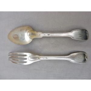 Table Cover In Sterling Silver Old Man 1st Title 1819-1838 Paris Mo Gc A Nineteenth Key 1