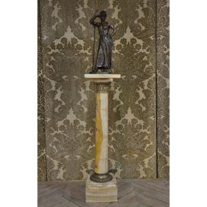 19th Century Onyx Column