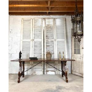 Two Pairs Of Shuttered Doors Circa 1900