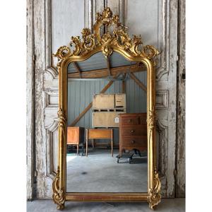 Louis XV Style Mirror, 19th Century