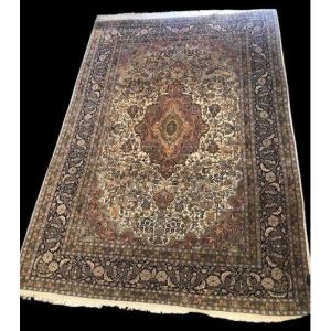 Indian Kashmir Wool & Silk Rug (circa 1980)