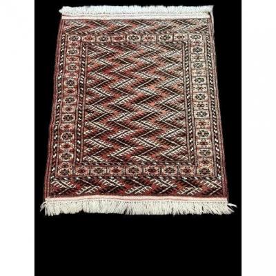 Authentic Turkmen Yomuth Bukhara Rug Circa 1970