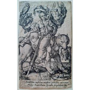 Engraving Of “the Avarice” By Heinrich Aldegrever, 1552