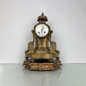 19th Century Bronze Clock - Henri Robert - Paris France - Vincenti & Cie Medal 1855