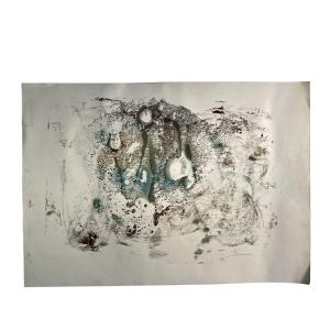 Large Abstract Composition By Pietro Righettini - Bornic (1924-2017) Italy, Switzerland, Geneva