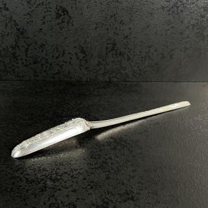Solid Silver Marrow Spoon - France - émile Puiforcat, Renaissance Style, 19th Century