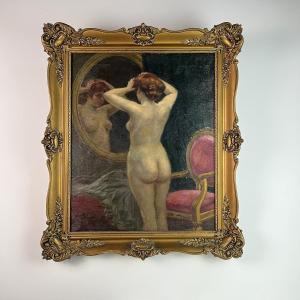 Szekely Mihaly Tordai (hungary 1890-1940) Oil On Canvas — Intimate Scene