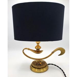 Table Lamp In Oil Lamp Style, Mid-20th Century