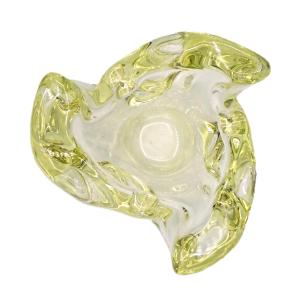 Citrine Yellow Crystal Trinket Dish By Sèvres, 1960s Design