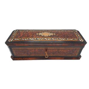 Inlaid Glove Box, Napoleon III Period, 19th Century