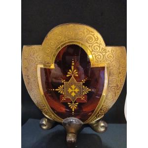 Moser Enamel Vase