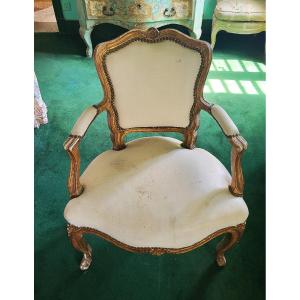 Louis XV Period Cabriolet Armchair