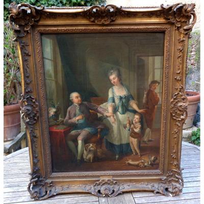 Painting 18th Interior Scene