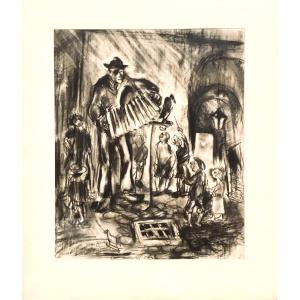 Charcoal, Accordionist